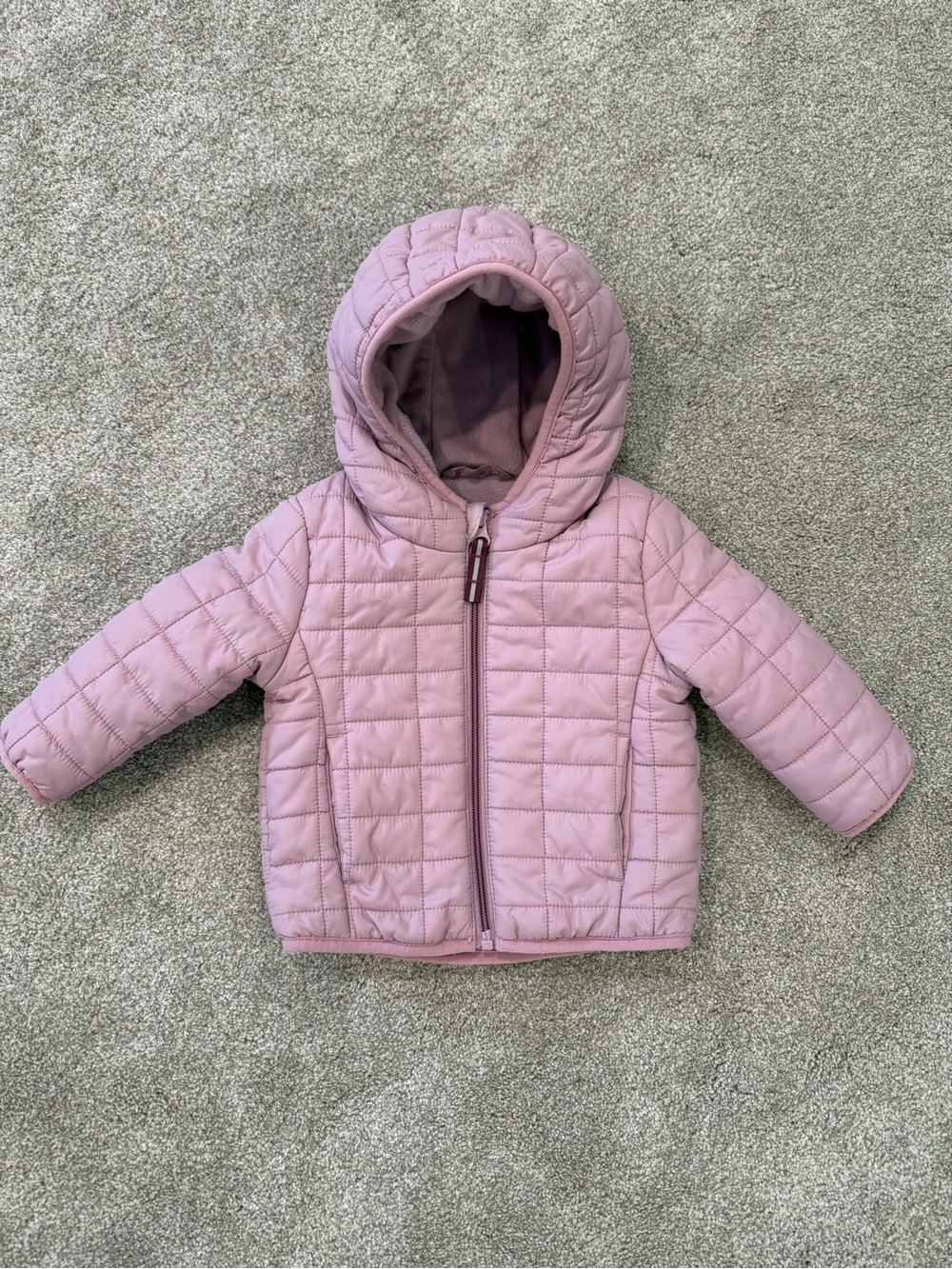 Cat & Jack 12M Light Purple Quilted Hooded Jacket
